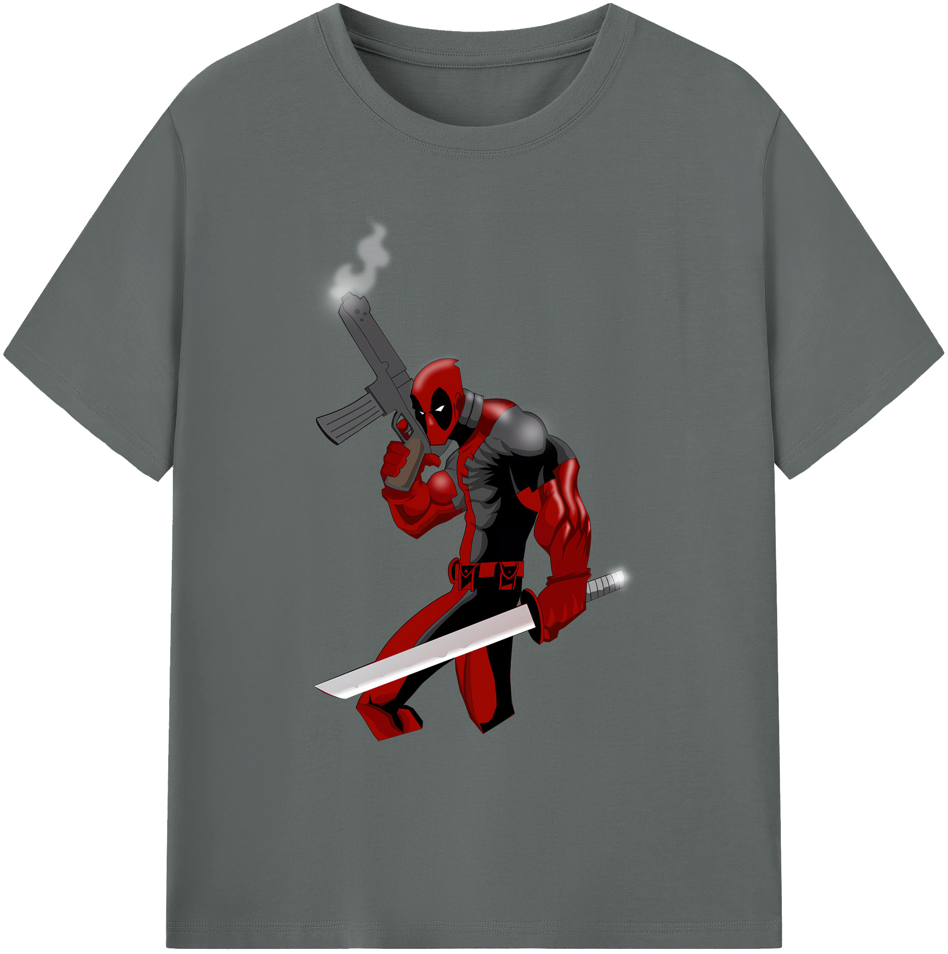 （画像用） Deadpool デッドプール 綿100％ メンズ半袖Tシャツ｜肌触りやわらか＆通気性